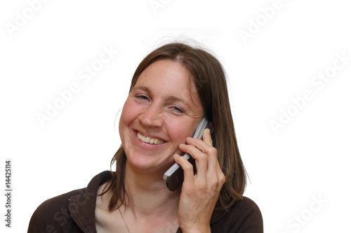 telefonierende Frau