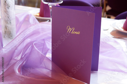 Menu photo