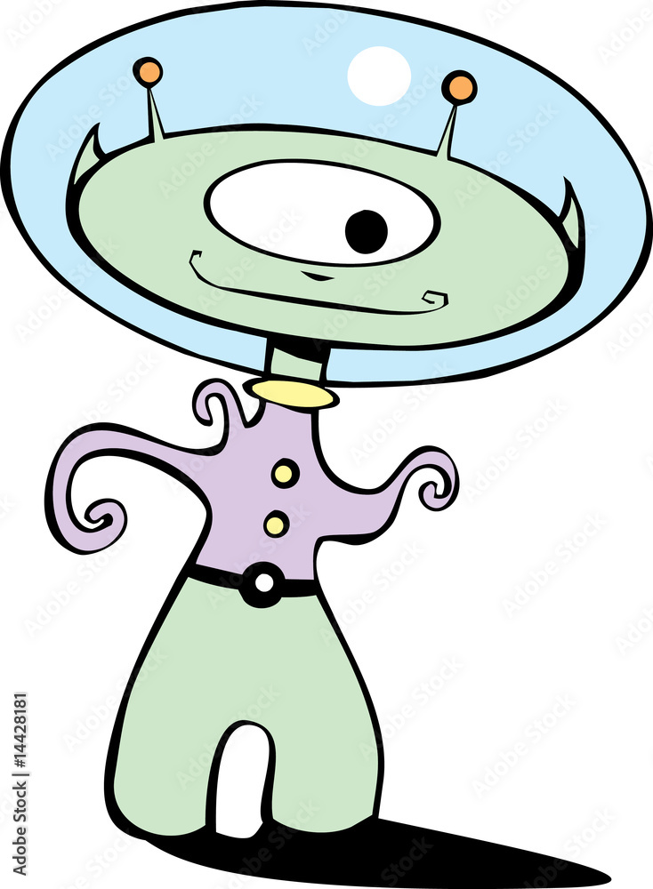 Fototapeta premium Retro Martian