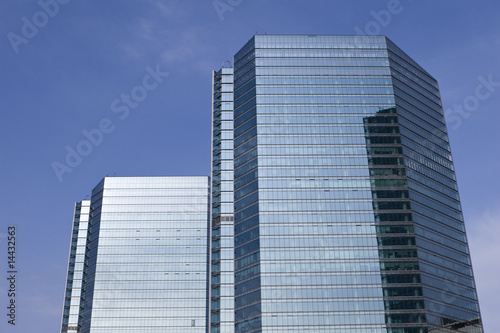 modern glass buildings in central business district  beijing