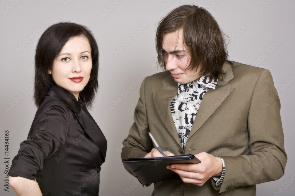 Young attractive business people Young attractive business people