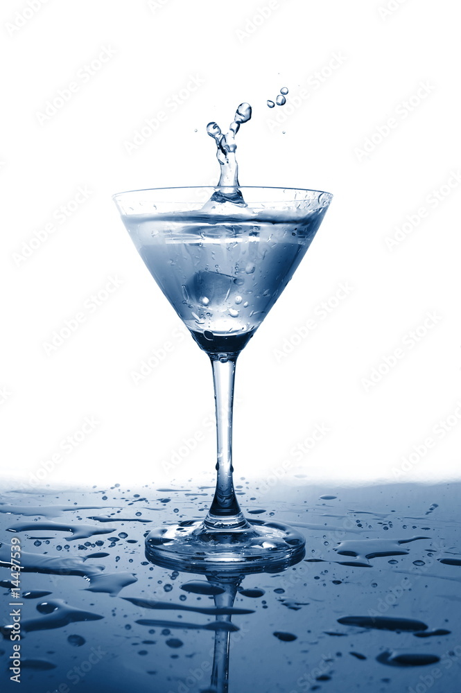 glass of water with splash glass of water with splash