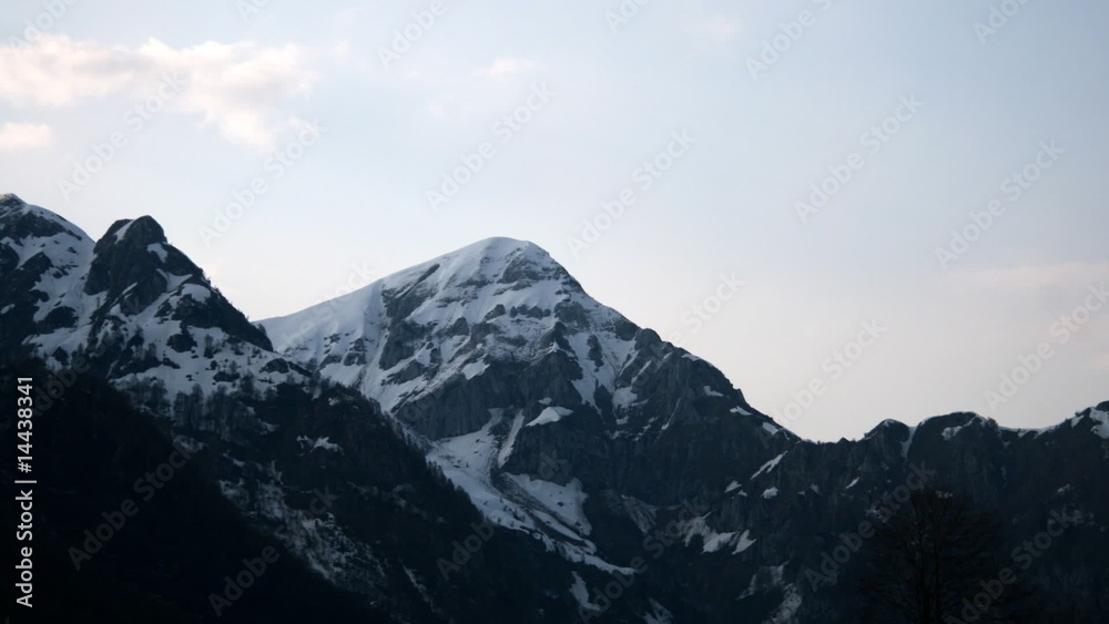 Mountain top. Time lapse. Mountain top. Time lapse.