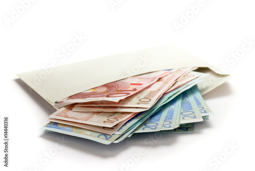 Fotografie enveloppe d'argent - travail au noir - corruption, économie