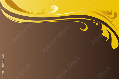 Elegante marrone-oro