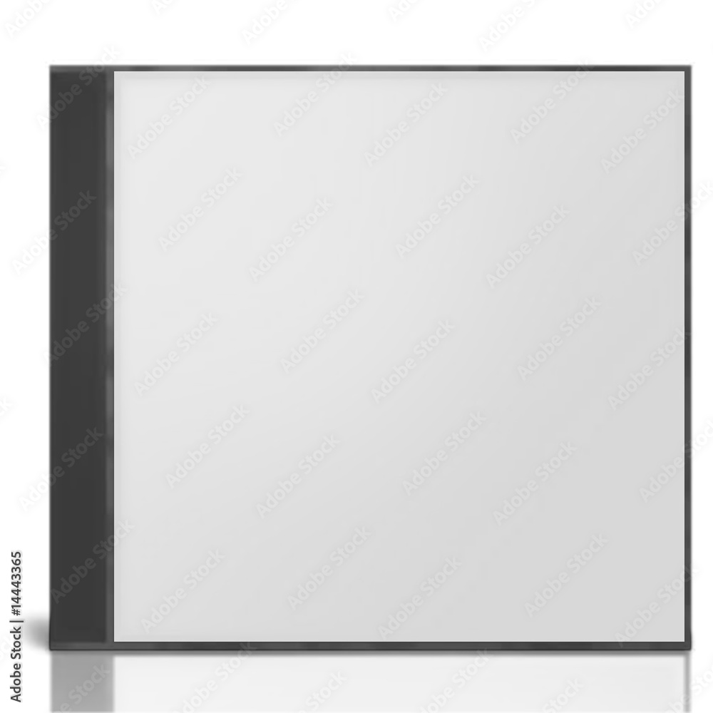 Generic box of dvd on white background