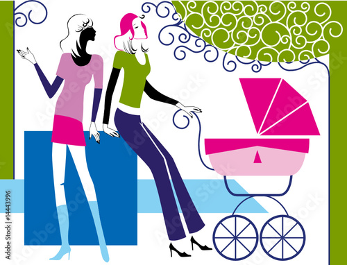 mothers in garden