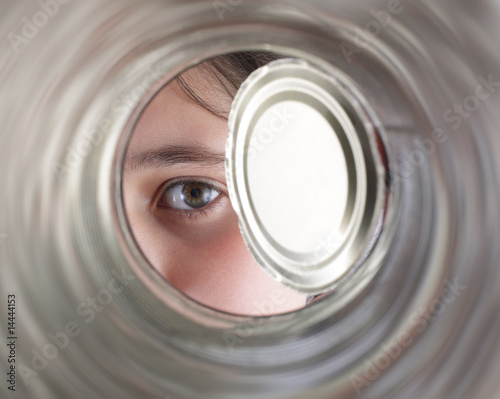 Plakat w ramie Inside a tin can