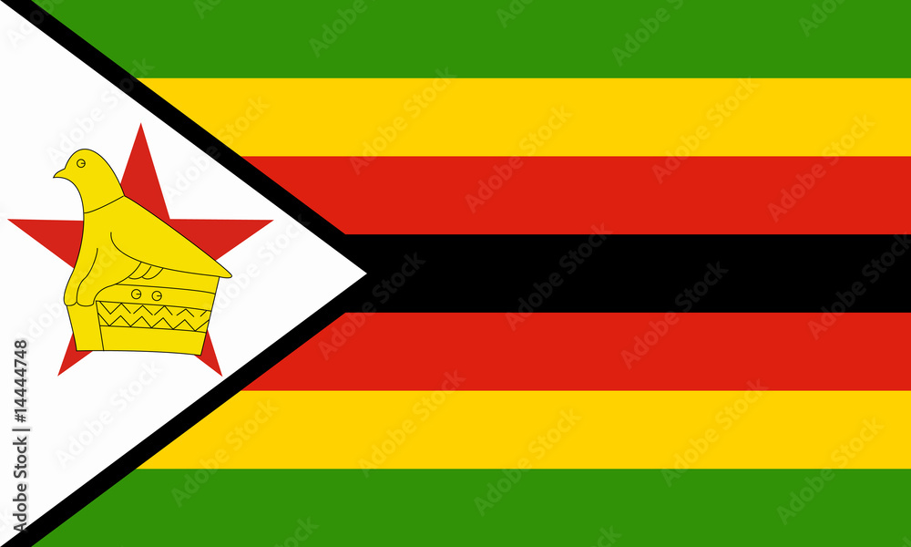 simbabwe fahne zimbabwe flag - obrazy, fototapety, plakaty 