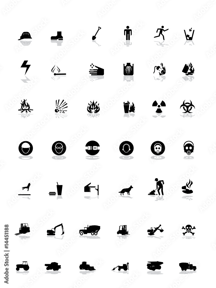 big set of under construction and working icon big set of under construction and working icon