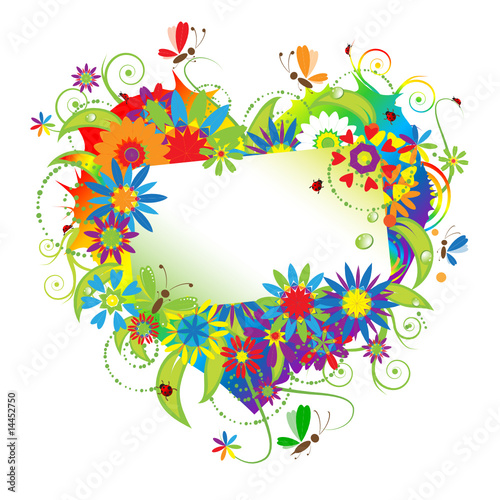 Summer dreams, greeting card