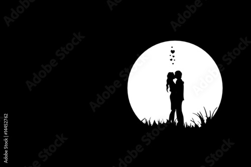Love, night scene