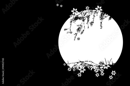 Abstract floral frame