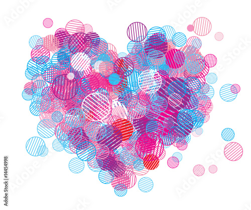 Abstract heart shape for your design