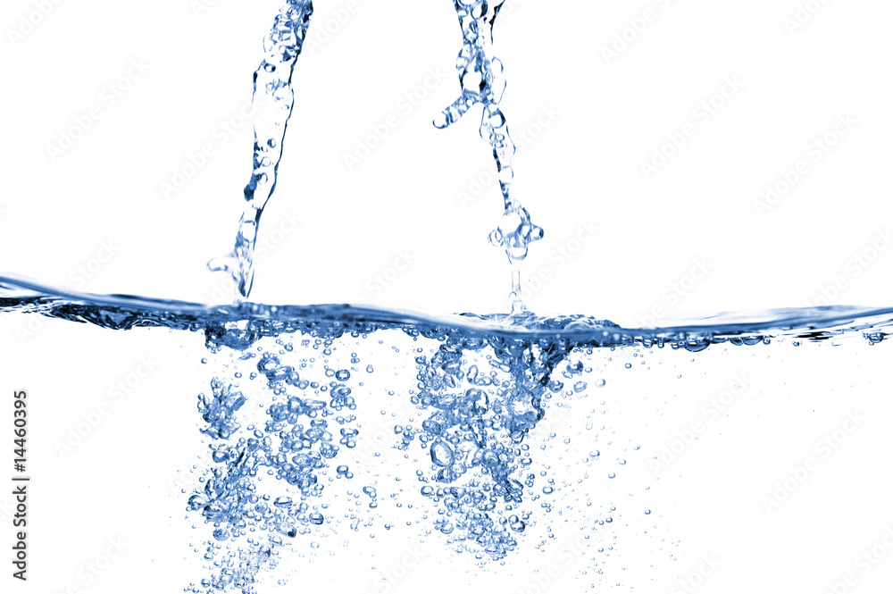Clear Water Against White Clear Water Against White