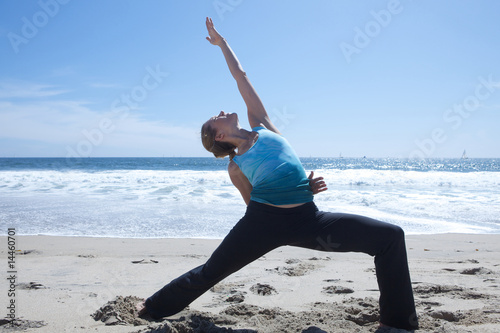 Advanced Yoga on Beach