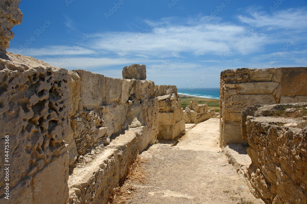 chypre ruelle de kourion cité antique