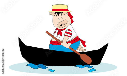 venetian gondolier pig