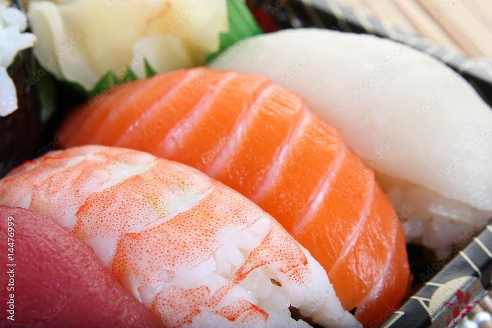 Set of sushi - healthy food, futo maki Set of sushi - healthy food, futo maki