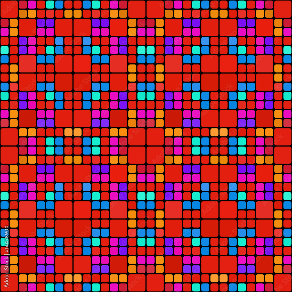 red squares pattern