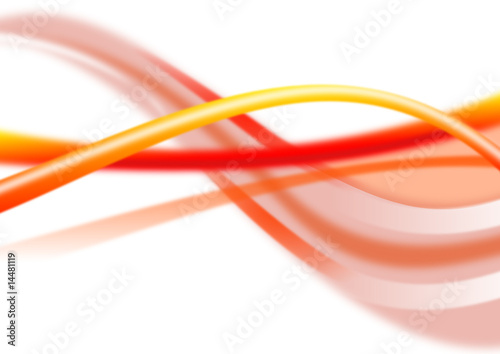 schöne orangene Welle als Design
