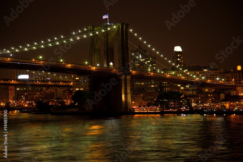Obraz na płótnie Lumières à New York w salonie