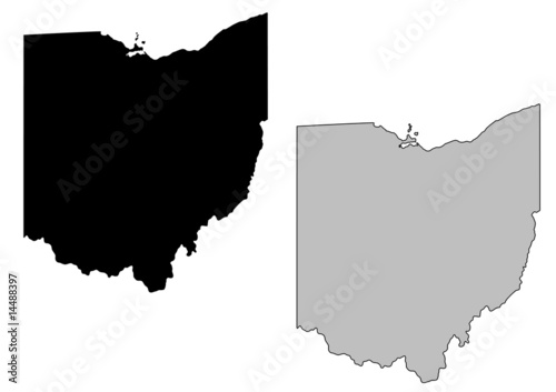 Ohio vector map