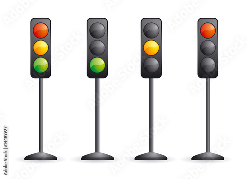 Vector glossy semaphores