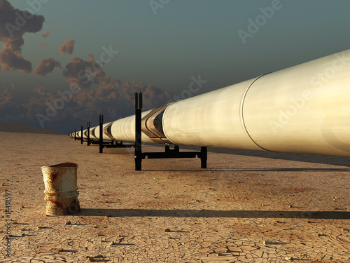 pipeline in desert