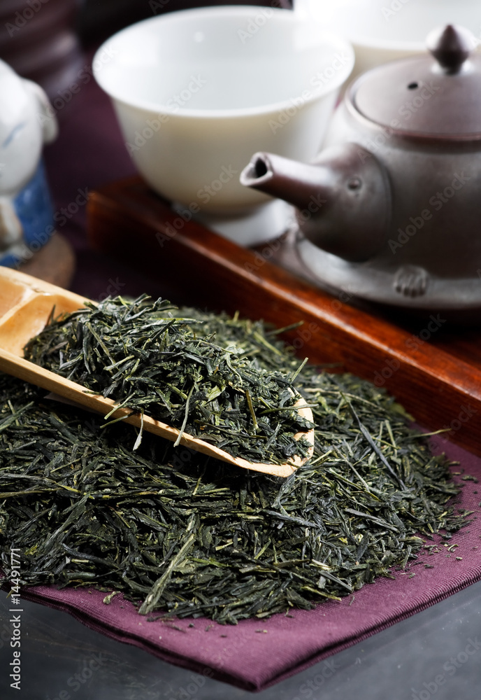 Fototapeta premium Traditional tea ceremony accessories(Japan)