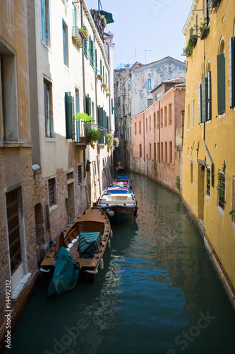 Venice channel in the summer