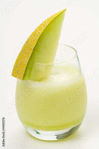 a delicious melon  milkshake