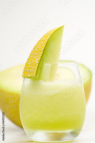a delicious melon  milkshake