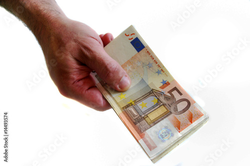 Hand mit Geld