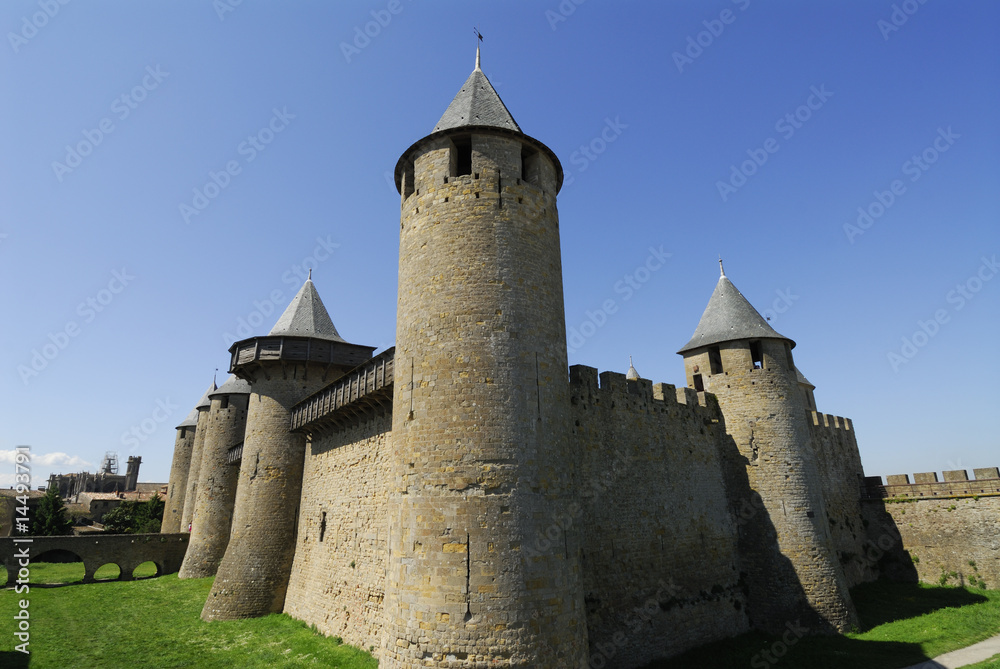 The medieval castle of Carcassonne France
