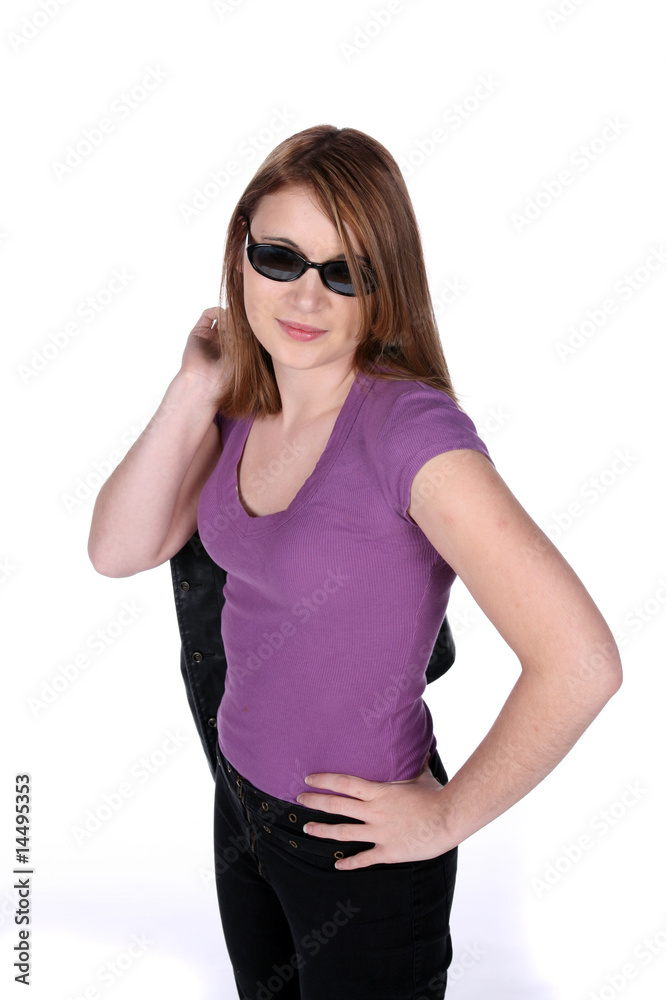 pretty thin teen in purple and black pretty thin teen in purple and black