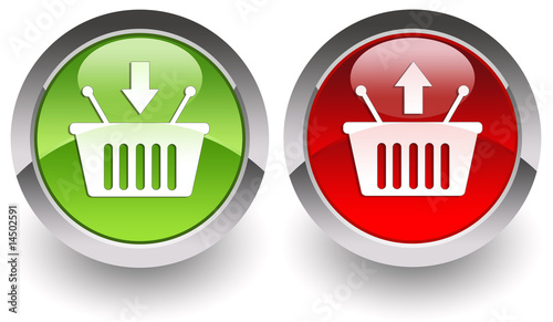 E-commerce glossy buttons photo