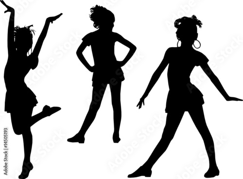 joy silhouette children