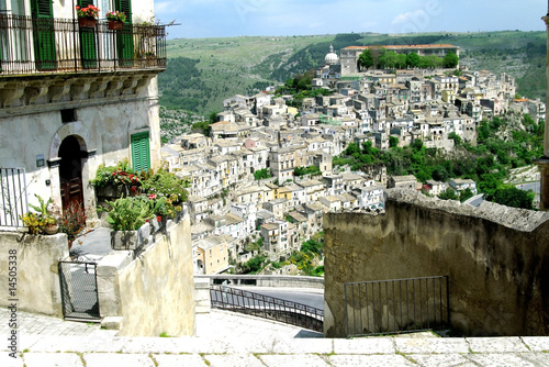 classic old Italy - Ragusa city in Sicily