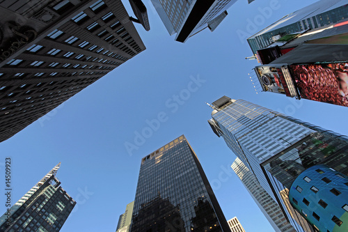 Obraz na płótnie IImmeubles de Time Square - New York w salonie