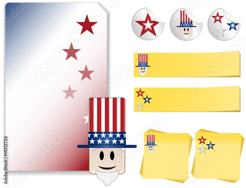 Uncle Sam Kit Adhesive, sticker