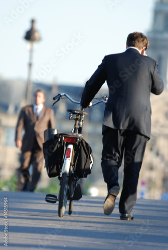 Obraz na płótnie business man w salonie