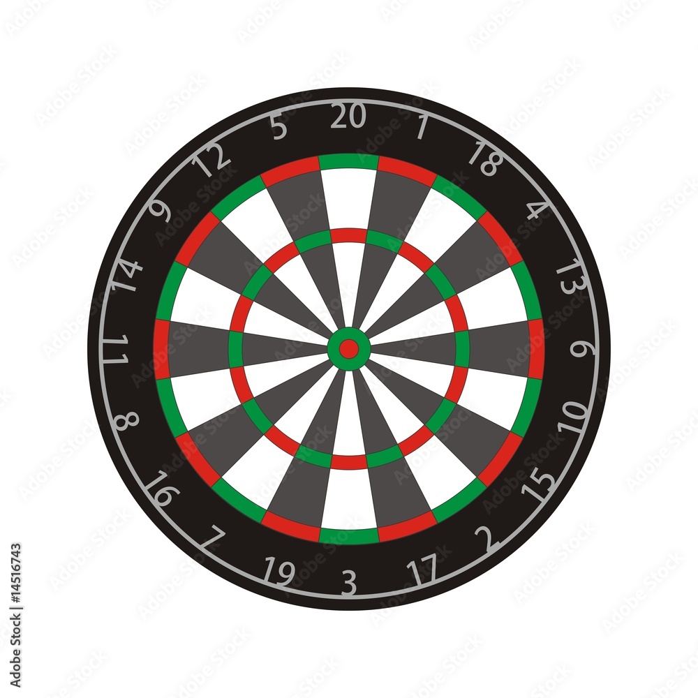 Dartscheibe Vektor Dartscheibe Vektor