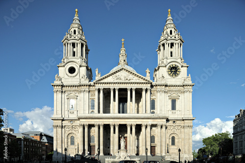Facade of St Pauls, City of London, England, UK photo