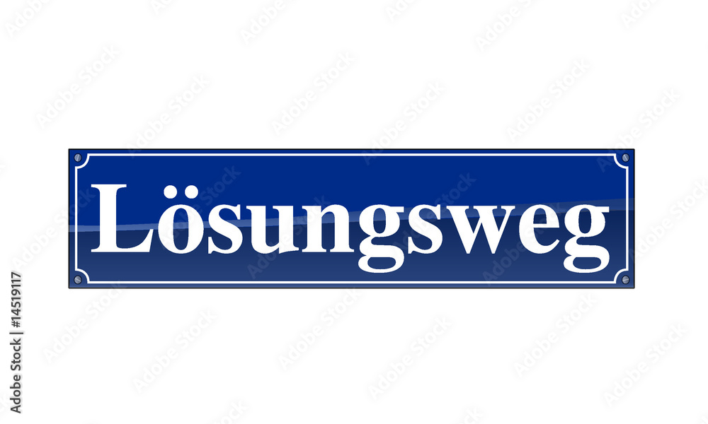 Straßenschild - Lösungsweg