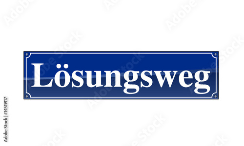 Straßenschild - Lösungsweg