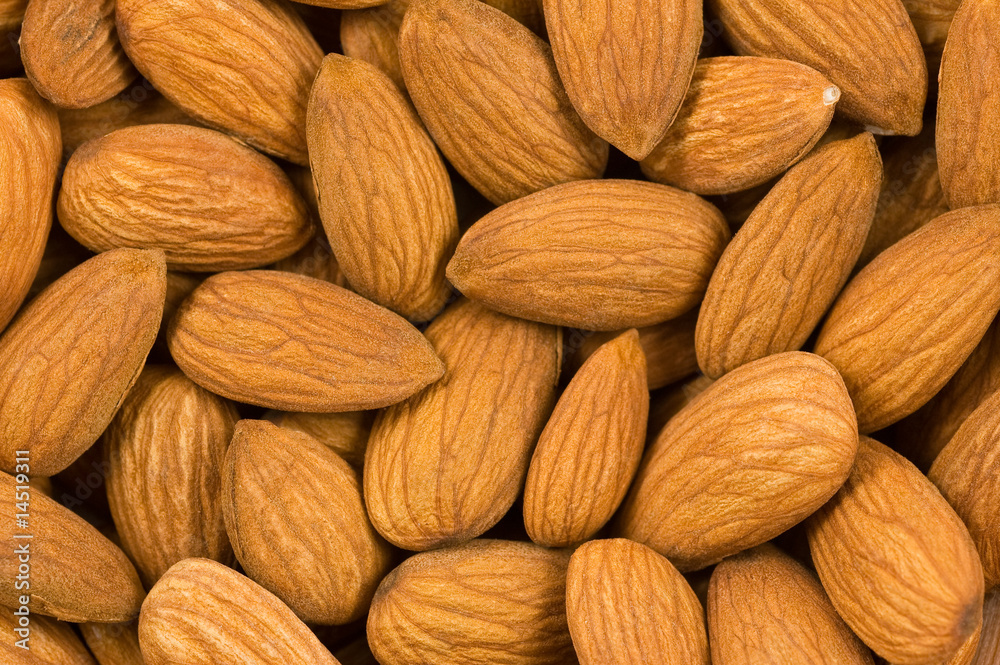 Almond nuts background. Almond nuts background.