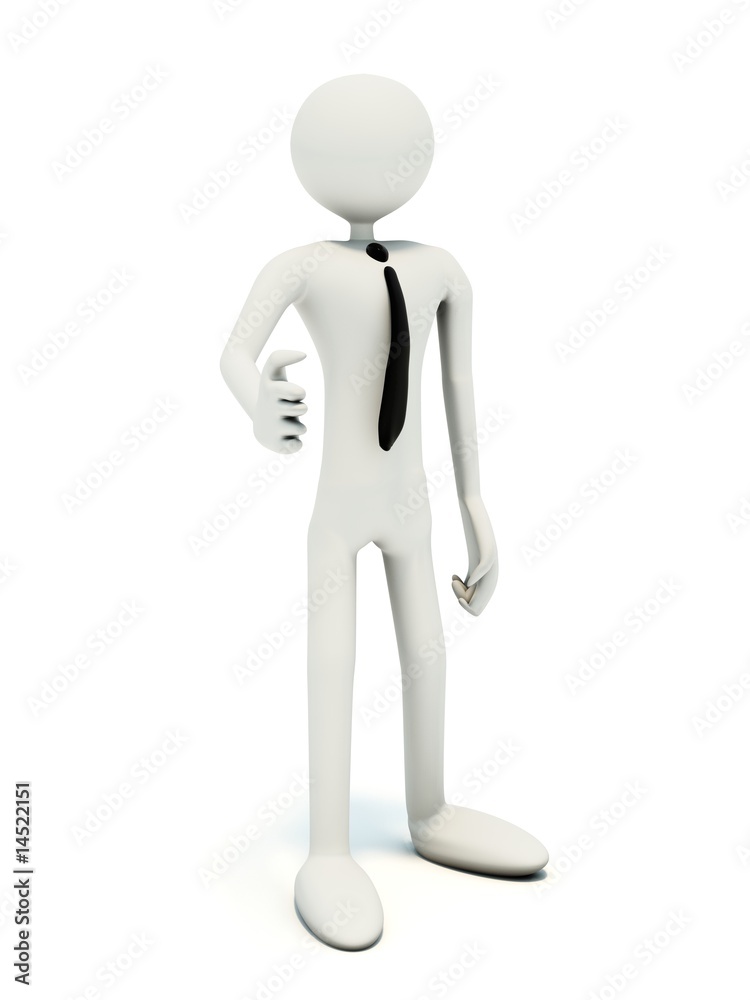 Businessman make a handshake isolated on white Businessman make a handshake isolated on white