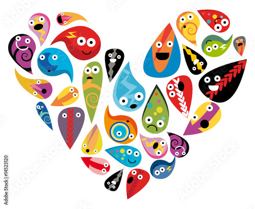 gotas corazón