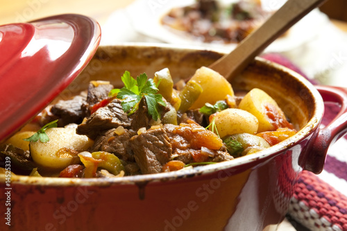 Goulash in a Red Crock Pot photo